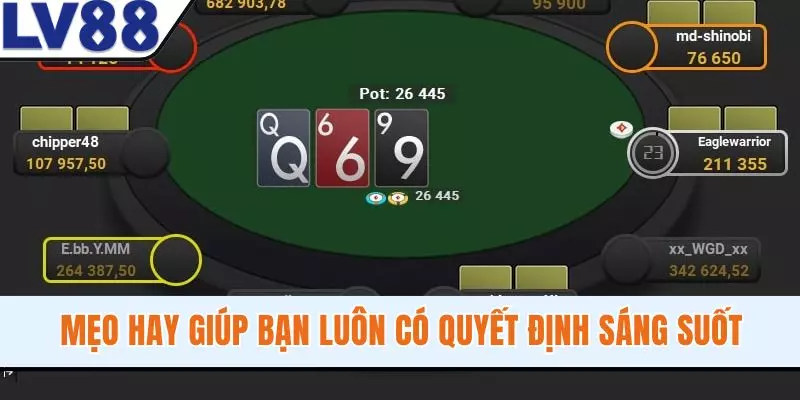 Mẹo hay giúp bạn luôn có quyết định sáng suốt